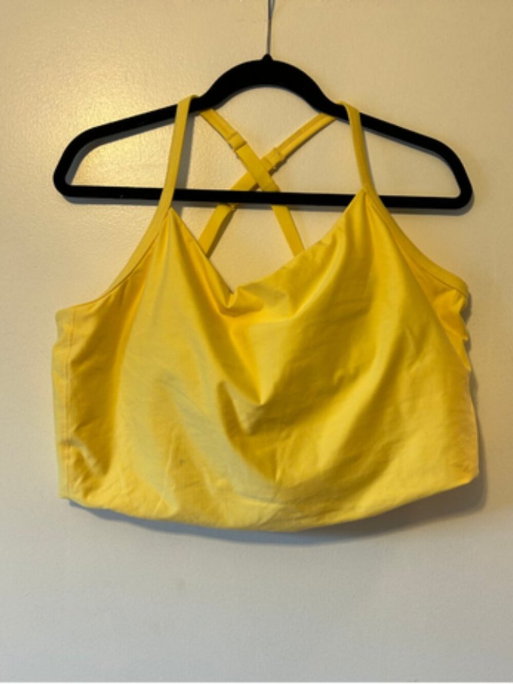 Savage X Fenty Yellow Racerback Bra-Tank